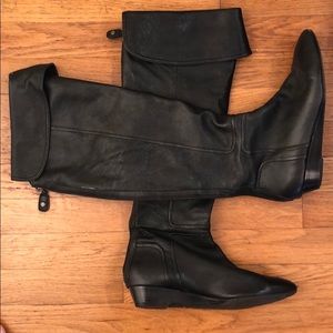 BCBG black tall black boots